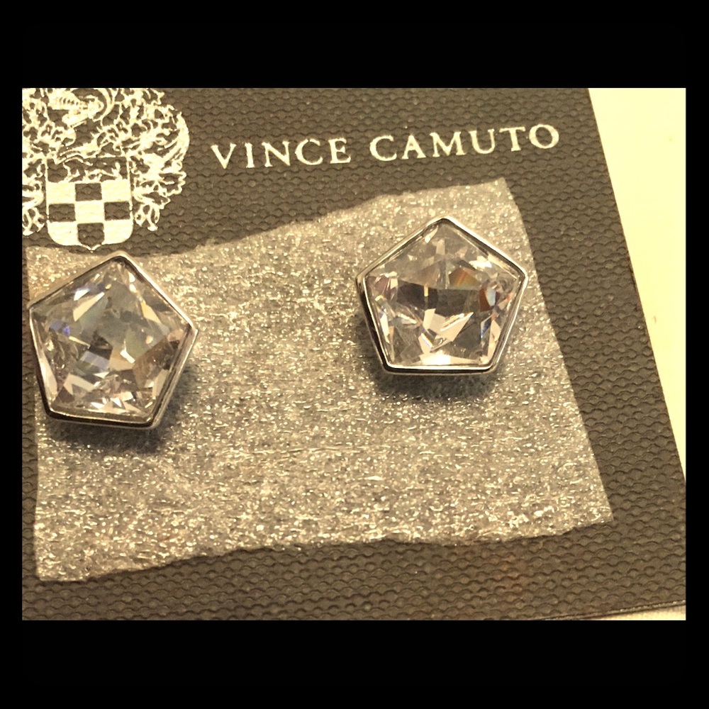 Vince Caumato  Sliver and Rhinestone Studs